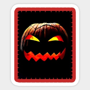 Jack O Lantern Halloween Pumpkin Sticker